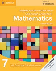 Cambridge Checkpoint Mathematics Coursebook 7 with Cambridge Online Mathematics (1 Year) - фото 10893