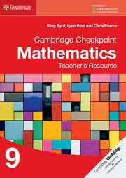 Cambridge Checkpoint Mathematics Teacher's Resource CD-ROM 9 - фото 10898