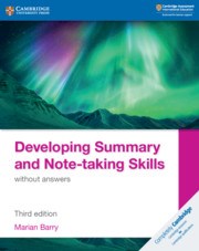 Developing Summary and Note-taking Skills without answers - фото 10961