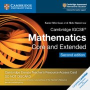 Cambridge IGCSE™ Mathematics Cambridge Elevate Teacher's Resource Access Card - фото 10987
