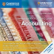 Cambridge IGCSE™ and O Level Accounting Cambridge Elevate Teacher's Resource Access Card - фото 11062