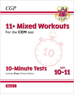 11+ CEM 10-Minute Tests: Mixed Workouts - Ages 10-11 Book 1 (with Online Edition) - фото 12089