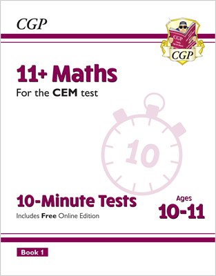 11+ CEM 10-Minute Tests: Maths - Ages 10-11 Book 1 (with Online Edition) - фото 12122