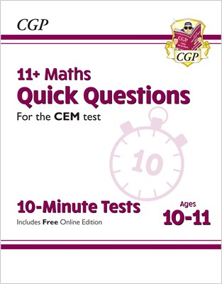 11+ CEM 10-Minute Tests: Maths Quick Questions - Ages 10-11 (with Online Edition) - фото 12128