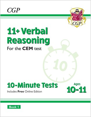 11+ CEM 10-Minute Tests: Verbal Reasoning - Ages 10-11 Book 1 (with Online Edition) - фото 12167