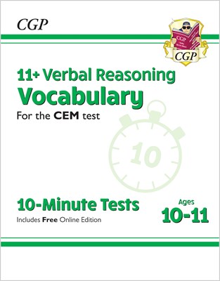 11+ CEM 10-Minute Tests: Verbal Reasoning Vocabulary - Ages 10-11 (with Online Edition) - фото 12169