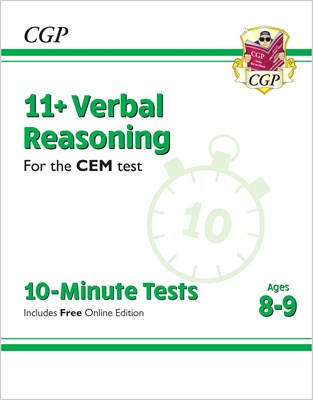 11+ CEM 10-Minute Tests: Verbal Reasoning - Ages 8-9 (with Online Edition) - фото 12175