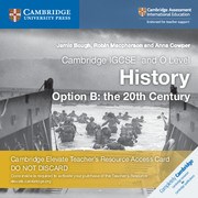Cambridge IGCSE™ and O Level History Cambridge Elevate Teacher's Resource Access Card
