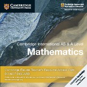Cambridge International AS & A-Level Cambridge Elevate Teacher’s Resource Access Card