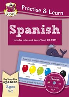 Curriculum Practise & Learn: Spanish for Ages 5-7 - with vocab CD-ROM