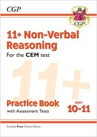 11+ CEM Non-Verbal Reasoning Practice Book & Assessment Tests - Ages 10-11 (with Online Edition)