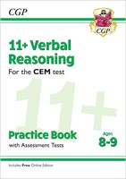 11+ CEM Verbal Reasoning Practice Book & Assessment Tests - Ages 8-9 (with Online Edition)