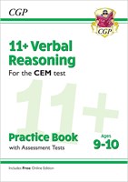 11+ CEM Verbal Reasoning Practice Book & Assessment Tests - Ages 9-10 (with Online Edition)
