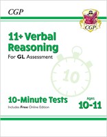 11+ GL 10-Minute Tests: Verbal Reasoning - Ages 10-11 (with Online Edition)