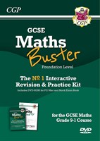 MathsBuster: GCSE Maths Interactive Revision (Grade 9-1 Course) Foundn - DVD&Exam Practice Pack