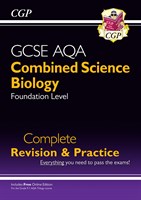 9-1 GCSE Combined Science: Biology AQA Foundation Complete Revision & Practice with Online Edn