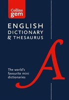 Collins Gem English Dictionary & Thesaurus PB/Flexibound