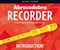 Abracadabra Recorder Introduction - фото 20872